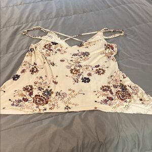 Floral Cream Women's Top